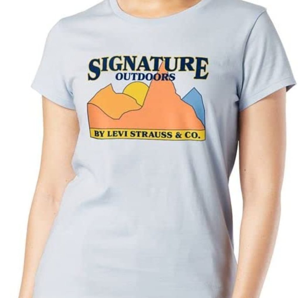 Signature by Levi Strauss Outdoors T-shirt NWT - Picture 10 of 10